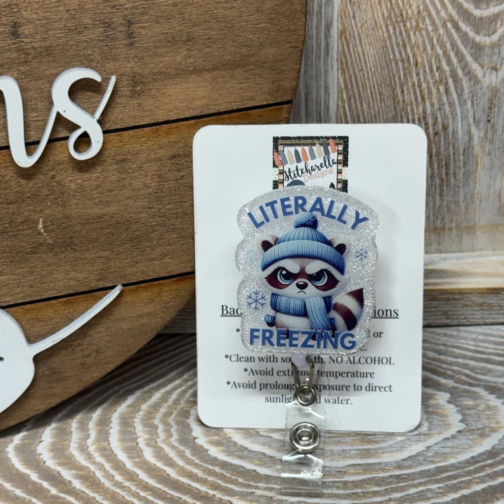Literally Freezing Badge Holder, Nurse ID Holder, Office, Teacher